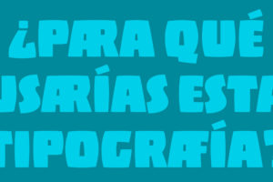 Título diseñado con la tipografía Barrilito, diseñada por Elí Castellanos.