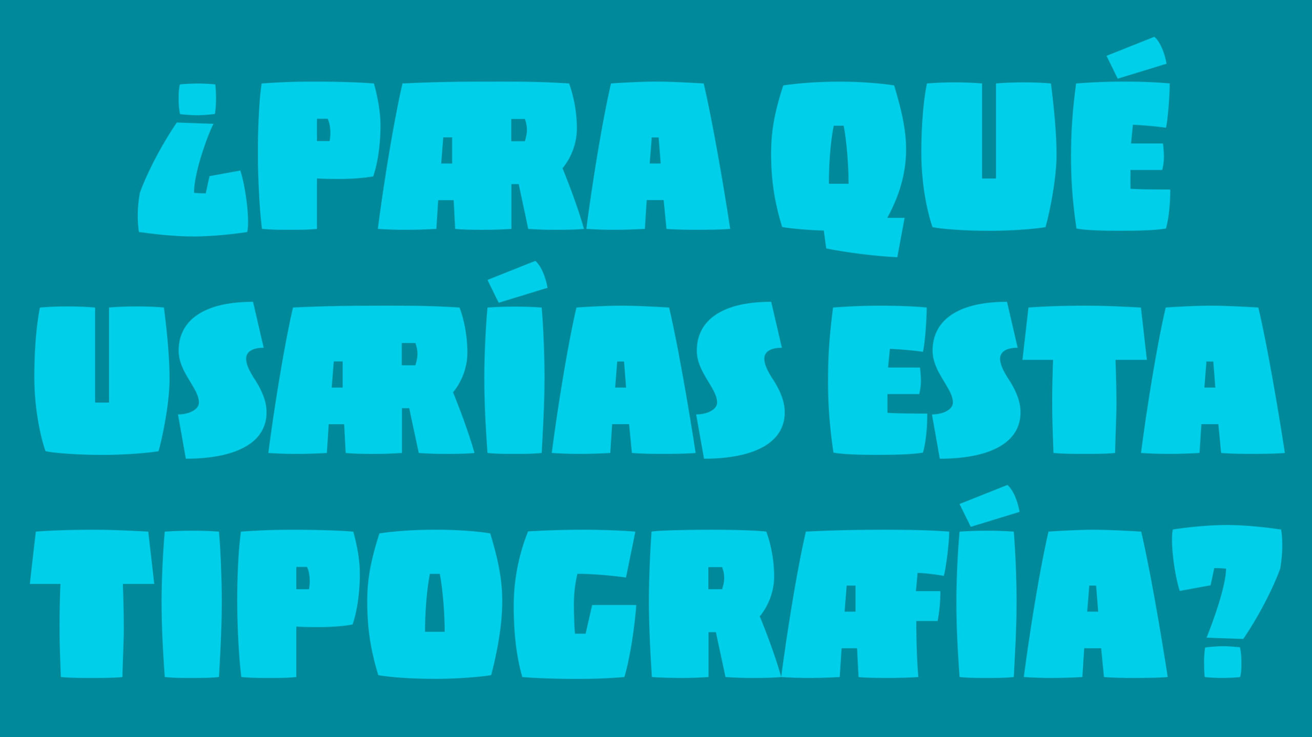 Título diseñado con la tipografía Barrilito, diseñada por Elí Castellanos.